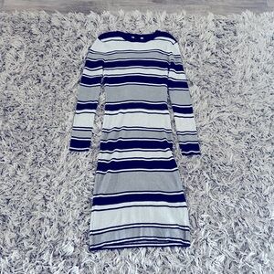 Long sleeve stripe dress